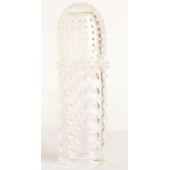 Прозрачная закрытая гелевая насадка - 13,5 см. - Toyfa Basic - во Владивостоке купить с доставкой