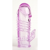 Фиолетовая насадка с коготком и шипами - 13 см. - Toyfa Basic - во Владивостоке купить с доставкой