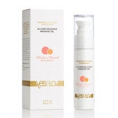 Универсальный массажный гель-смазка Allover Delicious Massage Gel с ароматом персика и аброкоса - 50 мл. - YESforLOV - купить с доставкой во Владивостоке