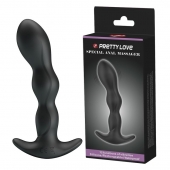 Черный анальный стимулятор простаты с вибрацией Special Anal Massager - 14,5 см. - Baile - во Владивостоке купить с доставкой