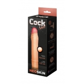 Телесная насадка-удлинитель из неоскин - 19,5 см. - LOVETOY (А-Полимер) - во Владивостоке купить с доставкой