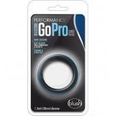 Черно-синее эрекционное кольцо Silicone Go Pro Cock Ring - Blush Novelties - во Владивостоке купить с доставкой