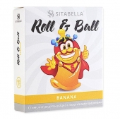 Стимулирующий презерватив-насадка Roll   Ball Banana - Sitabella - купить с доставкой во Владивостоке