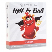 Стимулирующий презерватив-насадка Roll   Ball Cherry - Sitabella - купить с доставкой во Владивостоке