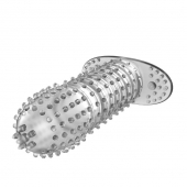 Закрытая прозрачная насадка Crystal sleeve - 12 см. - Erowoman-Eroman - во Владивостоке купить с доставкой