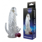 Закрытая прозрачная вибронасадка на пенис Crystal Sleeve Vibe - Erowoman-Eroman - во Владивостоке купить с доставкой
