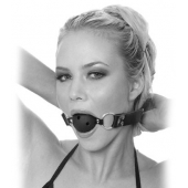 Черный кляп с дырочками Breathable Ball Gag - Pipedream - купить с доставкой во Владивостоке