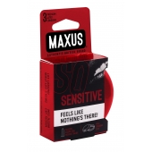 Ультратонкие презервативы в железном кейсе MAXUS Sensitive - 3 шт. - Maxus - купить с доставкой во Владивостоке