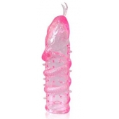 Закрытая рельефная насадка Crystal sleeve snakes в виде змеи с усиками - 14 см. - Erowoman-Eroman - во Владивостоке купить с доставкой