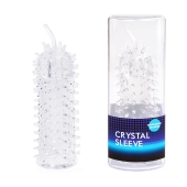 Закрытая рельефная насадка Crystal sleeve с усиками - 12 см. - Erowoman-Eroman - во Владивостоке купить с доставкой