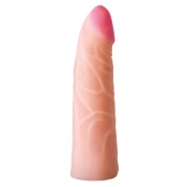 Фаллическая насадка на трусики харнесс - 17,5 см. - LOVETOY (А-Полимер) - купить с доставкой во Владивостоке
