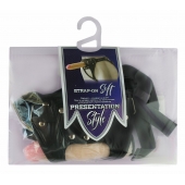 Черный пояс-трусики с двумя насадками Soft-Dolli - 16,5 и 10,5 см. - LOVETOY (А-Полимер) - купить с доставкой во Владивостоке