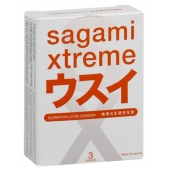 Ультратонкие презервативы Sagami Xtreme SUPERTHIN - 3 шт. - Sagami - купить с доставкой во Владивостоке
