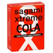 Ароматизированные презервативы Sagami Xtreme COLA - 3 шт. - Sagami - купить с доставкой во Владивостоке