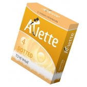 Презервативы Arlette Dotted с точечной текстурой - 3 шт. - Arlette - купить с доставкой во Владивостоке