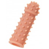 Телесная реалистичная насадка KOKOS Extreme Sleeve 03 с дополнительной стимуляцией - 12,7 см. - KOKOS - во Владивостоке купить с доставкой