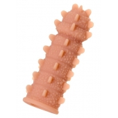 Телесная реалистичная насадка KOKOS Extreme Sleeve 04 с дополнительной стимуляцией - 12,7 см. - KOKOS - во Владивостоке купить с доставкой