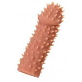 Телесная реалистичная насадка KOKOS Extreme Sleeve 07 с дополнительной стимуляцией - 12,7 см. - KOKOS - во Владивостоке купить с доставкой