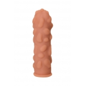 Телесная реалистичная насадка KOKOS Extreme Sleeve 11 с дополнительной стимуляцией - 12,7 см. - KOKOS - во Владивостоке купить с доставкой