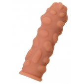 Телесная реалистичная насадка KOKOS Extreme Sleeve 11 с дополнительной стимуляцией - 12,7 см. - KOKOS - во Владивостоке купить с доставкой