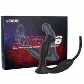 Черная анальная пробка NEXUS SIMUL8 с фиксацией на теле кольцами - Nexus Range - во Владивостоке купить с доставкой