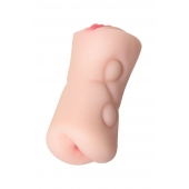 Телесный двусторонний мастурбатор Rich Fruit - вагина и анус - ToyFa - во Владивостоке купить с доставкой