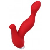 Красный силиконовый вибростимулятор простаты Proman - 12,5 см. - ToyFa - во Владивостоке купить с доставкой