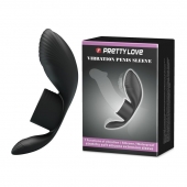 Черное кольцо на пенис с вибрацией Vibration Penis Sleeve - Baile - во Владивостоке купить с доставкой