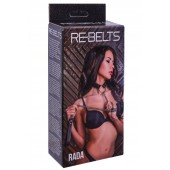 Черный поводок и чокер с кольцом Rada - Rebelts - купить с доставкой во Владивостоке