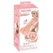 Телесная насадка-мастурбатор 2-in-1 Extension Masturbator - 21 см. - Orion - во Владивостоке купить с доставкой