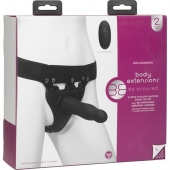 Черный полый вибрострапон Body Extensions BE Aroused - 17,78 см. - Doc Johnson - купить с доставкой во Владивостоке