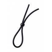 Черное лассо на пенис с одной бусиной - A-toys - во Владивостоке купить с доставкой