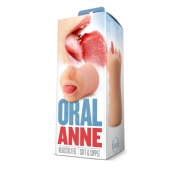 Телесный мастурбатор-ротик с язычком Oral Anne - Blush Novelties - во Владивостоке купить с доставкой