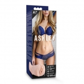 Телесный мастурбатор-вагина с вибропулей Ashley - Blush Novelties - во Владивостоке купить с доставкой
