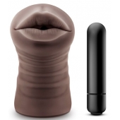 Коричневый мастурбатор-ротик Heather - Blush Novelties - во Владивостоке купить с доставкой