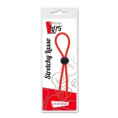Красное эрекционное лассо с одной бусиной-утяжкой STRETCHY THIN LASSO - Dream Toys - во Владивостоке купить с доставкой