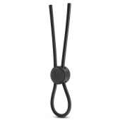 Черное силиконовое лассо на пенис SILICONE LOOP COCK RING - Blush Novelties - во Владивостоке купить с доставкой