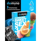 Презервативы для орального секса DOMINO Sweet Sex с ароматом мороженого - 3 шт. - Domino - купить с доставкой во Владивостоке