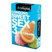 Презервативы для орального секса DOMINO Sweet Sex с ароматом мороженого - 3 шт. - Domino - купить с доставкой во Владивостоке
