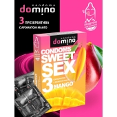 Презервативы для орального секса DOMINO Sweet Sex с ароматом манго - 3 шт. - Domino - купить с доставкой во Владивостоке