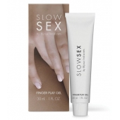 Гель для мастурбации с ароматом кокоса Slow Sex Finger Play Gel - 30 мл. - Bijoux Indiscrets - купить с доставкой во Владивостоке