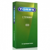 Текстурированные презервативы Torex  С точками  - 12 шт. - Torex - купить с доставкой во Владивостоке