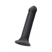 Черный фаллос на присоске Silicone Bendable Dildo XL - 20 см. - Strap-on-me - купить с доставкой во Владивостоке