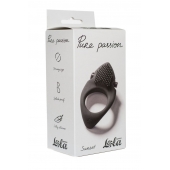 Черное эрекционное виброкольцо Pure Passion Sunset - Lola Games - во Владивостоке купить с доставкой