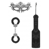 Черный игровой набор Introductory Bondage Kit №4 - Shots Media BV - купить с доставкой во Владивостоке