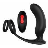 Черный массажер простаты REMOTE P-PLEASER - Dream Toys - во Владивостоке купить с доставкой