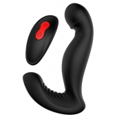 Черный вибромассажер простаты SWIRLING P-PLEASER - Dream Toys - во Владивостоке купить с доставкой