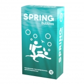 Презервативы SPRING BUBBLES с пупырышками - 12 шт. - SPRING - купить с доставкой во Владивостоке