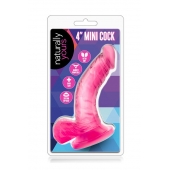 Розовый фаллоимитатор на присоске NATURALLY YOURS 4INCH MINI - 12 см. - Blush Novelties