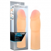 Телесная насадка-удлинитель на пенис PERFORMANCE 1.5INCH COCK XTENDER - 16 см. - Blush Novelties - во Владивостоке купить с доставкой
